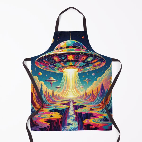 Item preview, Psychedelic Alien Spacecraft Lifting Off designed and sold by DMT-FM.