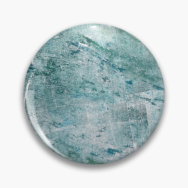 Item preview, Blue textured circle, gel plate print designed and sold by day-s.