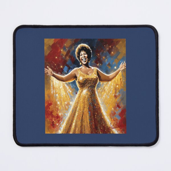 Item preview, Aretha Franklin Golden Soul Stage Icon designed and sold by Artisticanvas.