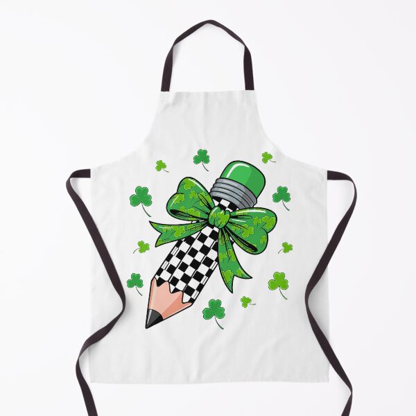 Item preview, Coquette Bow Shamrock Checkered Pencil St Patrick’s Day Teacher designed and sold by jackelmbradyt.