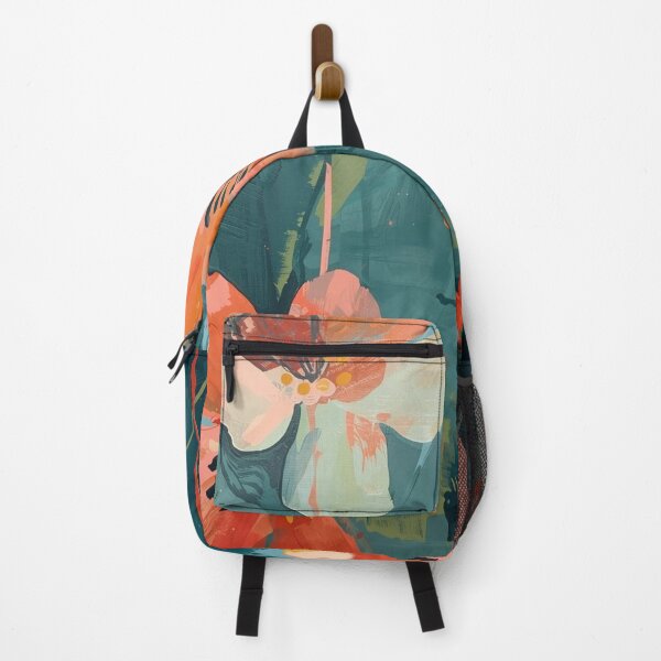 Item preview, Modern Teal and Orange Poppy Floral Inspiration designed and sold by ShopCWA.