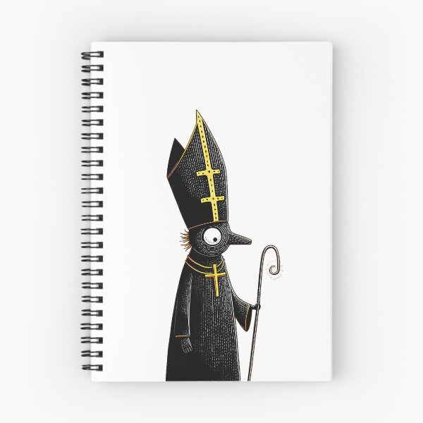 Item preview, Golden Mitre Figure – Minimal Gothic Character Illustration designed and sold by Skolyak.
