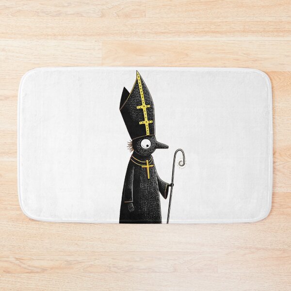 Item preview, Golden Mitre Figure – Minimal Gothic Character Illustration designed and sold by Skolyak.