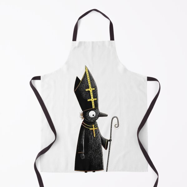 Item preview, Golden Mitre Figure – Minimal Gothic Character Illustration designed and sold by Skolyak.