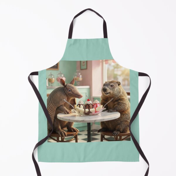 Item preview, Armadillo and Groundhog Share a Banana Split designed and sold by Tridentulus.