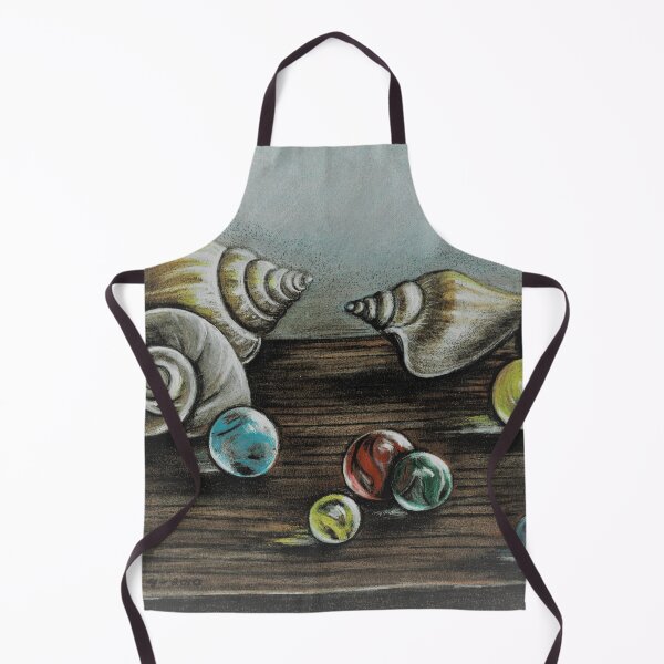Item preview, Shells and Marbles still life designed and sold by Linda Nielsen.