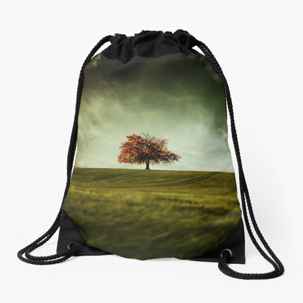 Crude Autumn Drawstring Bag
