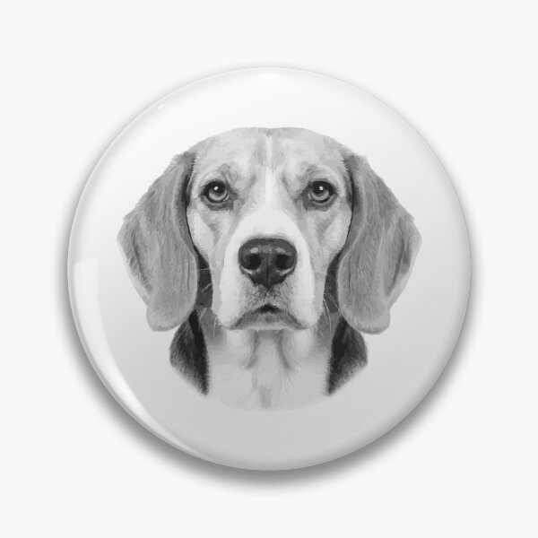Artikelvorschau, Hübscher Beagle – Klassische Hundezeichnung entworfen und verkauft von furrydrool.