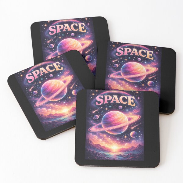 Item preview, Retro Neon Space Planet – Vaporwave Cosmic Galaxy Art designed and sold by AZPrintz.