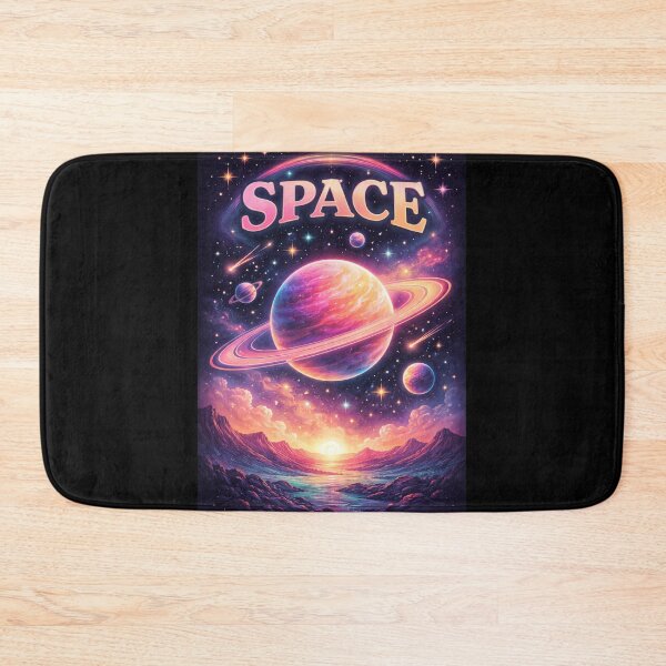 Item preview, Retro Neon Space Planet – Vaporwave Cosmic Galaxy Art designed and sold by AZPrintz.