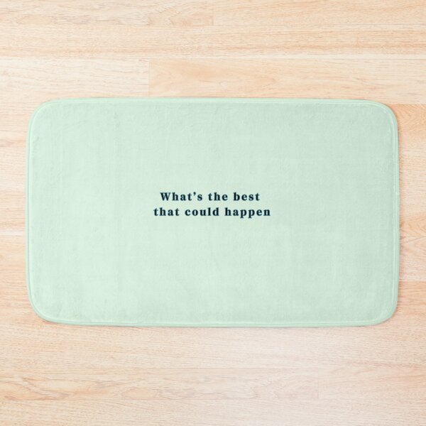 Item preview, What's the best that could happen text Stickers Prints Posters Wall Art Magnet Home Coffee Cup Decoration TShirt Stationary Notebook Magnet Hat Kitchen Work School Office Redbubble Shop designed and sold by Saritas Boutique Shop.