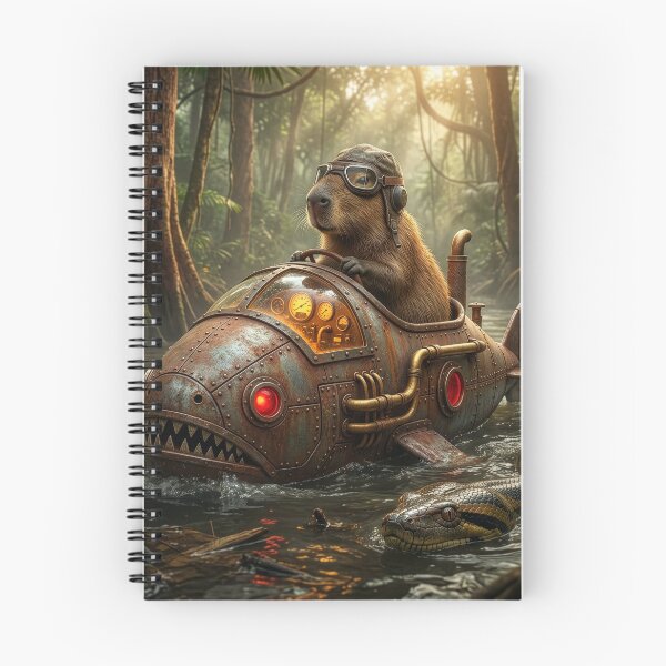 Item preview, Amazonian Capybara Drives His Piranha-Mobile  designed and sold by Tridentulus.