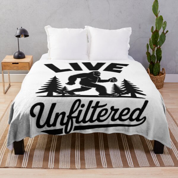 Item preview, Live Unfiltered – Bigfoot Adventure Lifestyle Graphic designed and sold by NewUSShop.