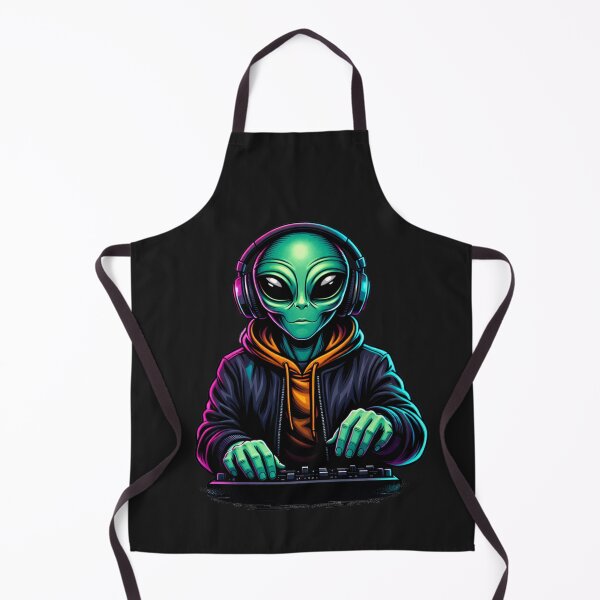 Item preview, Music Producer Alien – Neon Creative Focus Nightlife Aesthetic Art designed and sold by ColorSplash123.