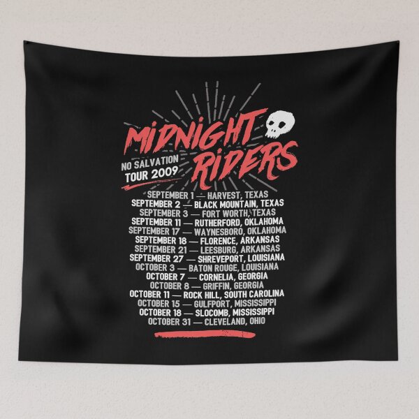 Item preview, Midnight Riders - No Salvation Tour Harvest Texas Fort Worth Waynesboro Oklahoma Leesburg Arkansas Baton Rouge Louisiana designed and sold by Nico16.
