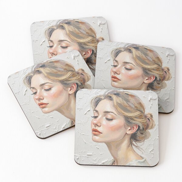 Item preview, Morning Light Profile - Soft Pastel Portrait designed and sold by The Design Asset Station.