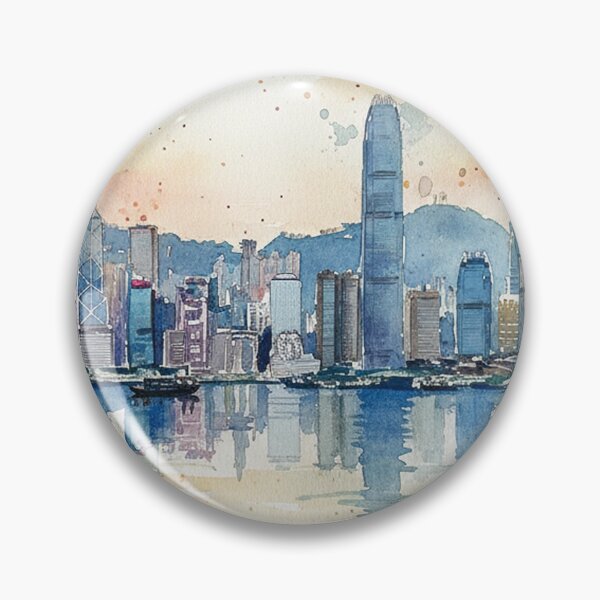Item preview, Cityscape watercolor painting on paper  designed and sold by Berlin-D-Prs.