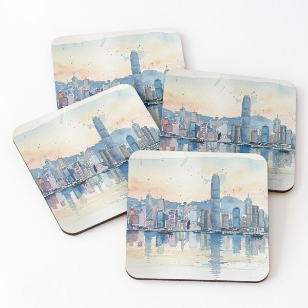 Item preview, Cityscape watercolor painting on paper  designed and sold by Berlin-D-Prs.