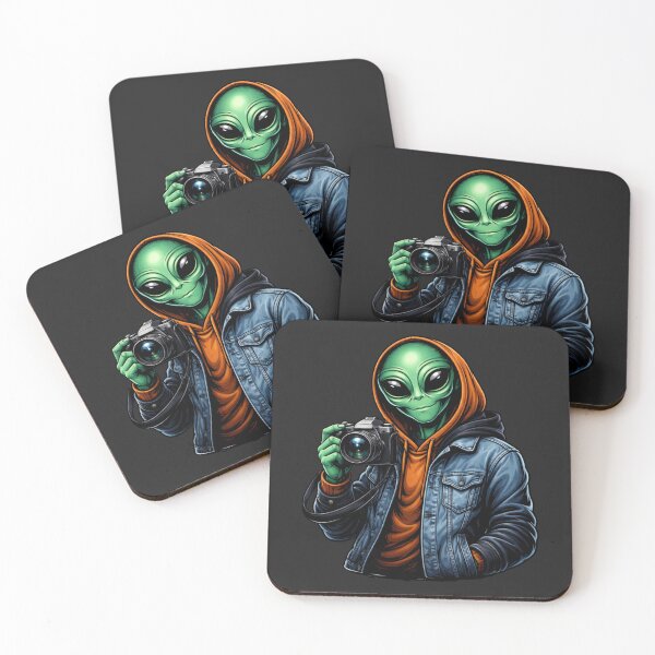 Item preview, Street Photographer Alien – Urban Creative Camera Aesthetic Art designed and sold by ColorSplash123.