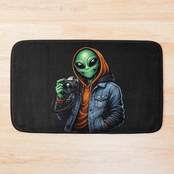 Item preview, Street Photographer Alien – Urban Creative Camera Aesthetic Art designed and sold by ColorSplash123.