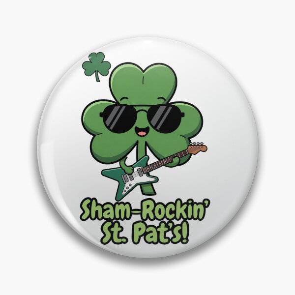 Item preview, Punny Sham-Rockin' Guitar St. Pat's Meme designed and sold by Hermits-Loft.