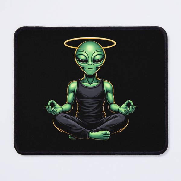 Item preview, Minimal Meditation Alien – Calm Power Wellness Aesthetic Art designed and sold by ColorSplash123.