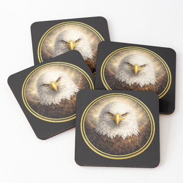 Item preview, Majestic Eagle Resolve – Strength Circle Design designed and sold by TheJoyfulPen.