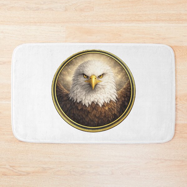 Item preview, Majestic Eagle Resolve – Strength Circle Design designed and sold by TheJoyfulPen.