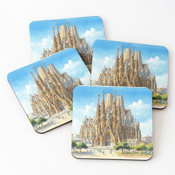 Item preview, Watercolor Painting on paper of La Sagrada Familia  designed and sold by Berlin-D-Prs.
