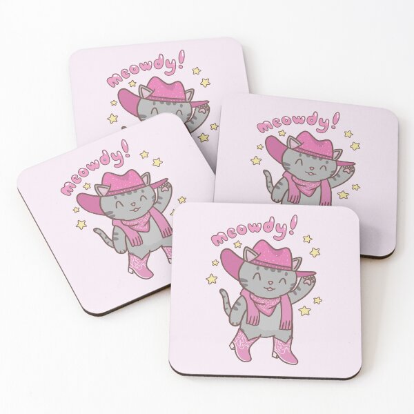 Item preview, Pink Cowboy Kitty designed and sold by Tea and Biscuits.