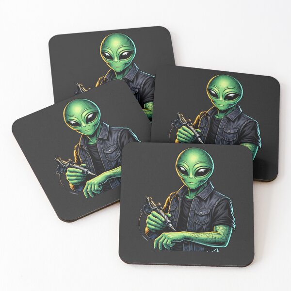 Item preview, Tattoo Artist Alien – Creative Rebel Studio Aesthetic Character Art designed and sold by ColorSplash123.