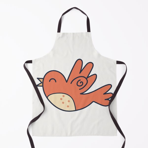 Item preview, Happy Little Red Bird Flying Mid-Air Nature Lover designed and sold by risingrocket.