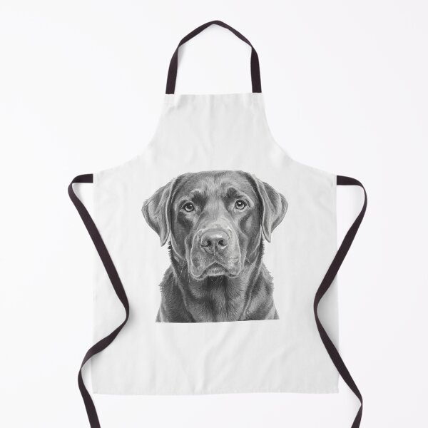 Item preview, Handsome Chocolate Lab – Classic Dog Line Drawing designed and sold by furrydrool.