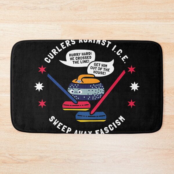 Item preview, Curlers Against Ice Sweep Away Fascism Hurry Hard He Crossed The Line Get Him Out Of The House  designed and sold by reseskee.