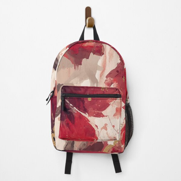 Item preview, Crimson Florals with Gold Brushstroke Accents designed and sold by ShopCWA.