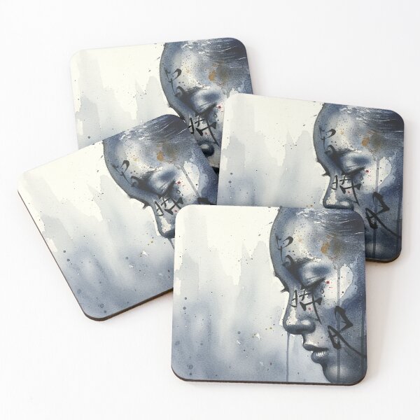 Item preview, Abstract watercolor painting on paper of beautiful girl face  designed and sold by Berlin-D-Prs.