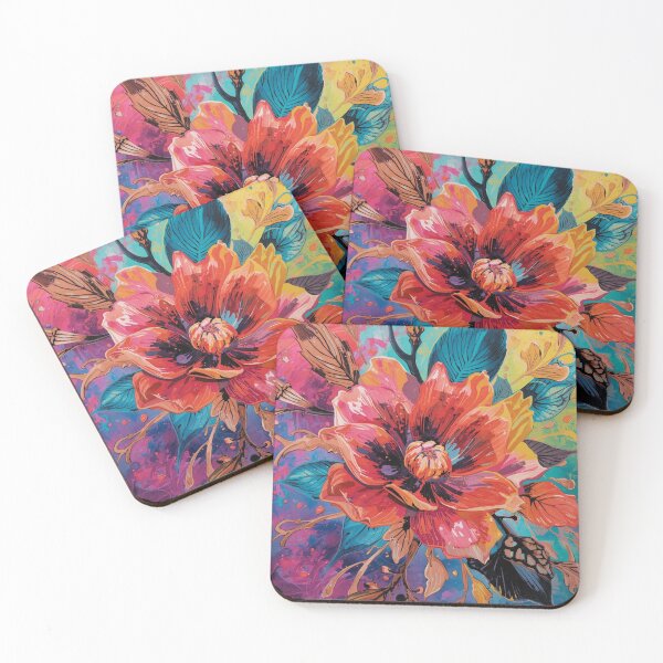 Item preview, Vibrant Multicolor Bloom on Abstract Background designed and sold by ShopCWA.