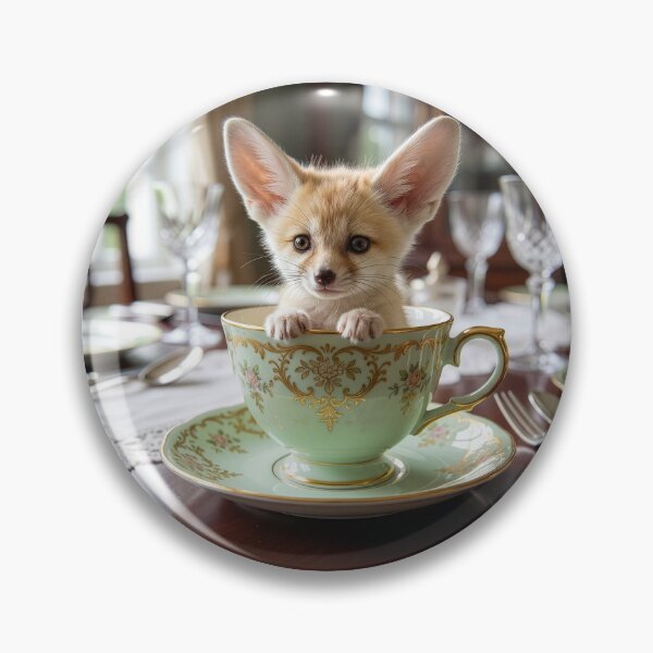 Item preview, Fennec Fox Kit in a Tea Cup designed and sold by Tridentulus.
