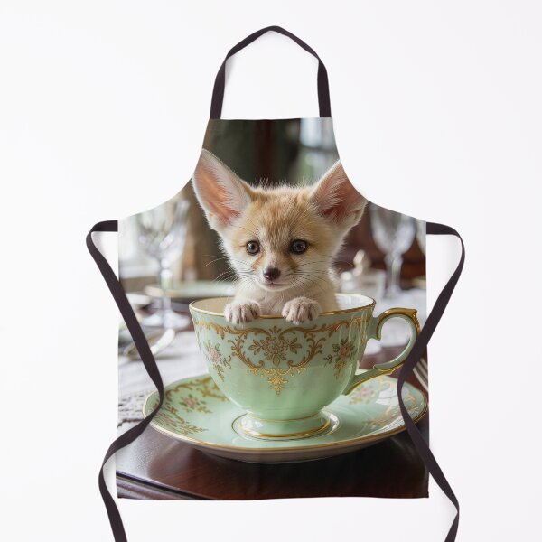 Item preview, Fennec Fox Kit in a Tea Cup designed and sold by Tridentulus.