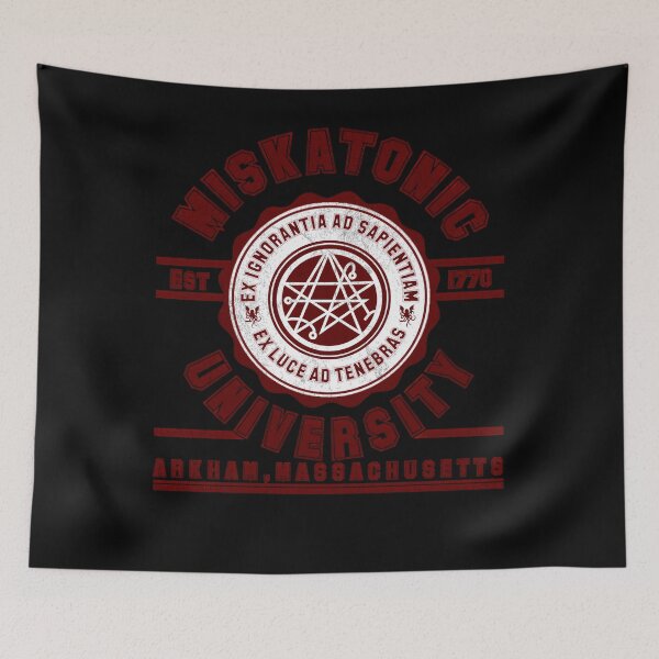 Item preview, University Of Miskatonic Alma Mater Exignoratia Ad Sapientian Ex Luce Ad Tenebras Arkham Massachusetts  designed and sold by reseskee.