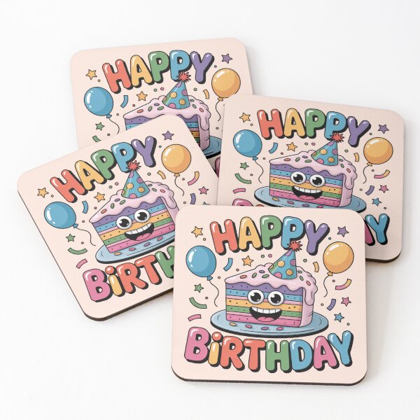 Item preview, Happy Birthday Cake Monster – Cute Party Vibes & Silly Balloons designed and sold by Midnight Veil Designs.