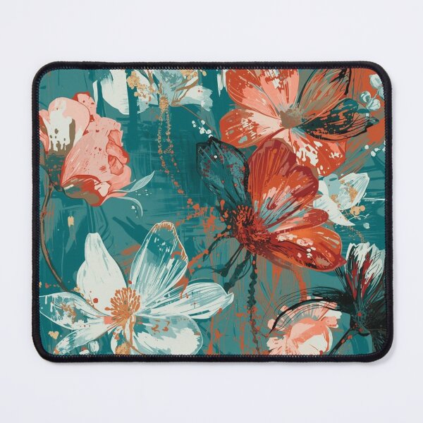 Item preview, Teal Garden Bloom – Modern Floral Illustration designed and sold by ShopCWA.