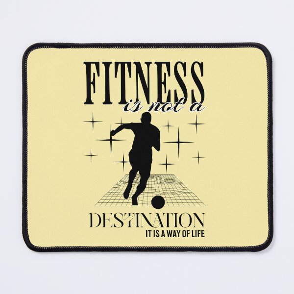 Item preview, Fitness Is A Way Of Life - Soccer Runner Motivational Aesthetic designed and sold by Abaseen.
