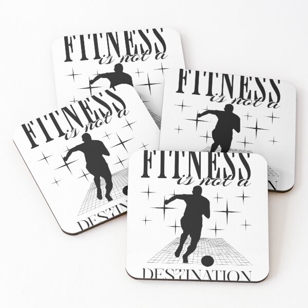 Item preview, Fitness Is A Way Of Life - Soccer Runner Motivational Aesthetic designed and sold by Abaseen.