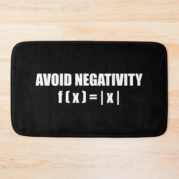Item preview, Funny Math Equation Lovers - Avoid Negativity designed and sold by ishanaveraty.