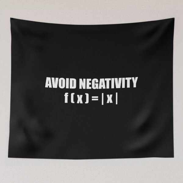 Item preview, Funny Math Equation Lovers - Avoid Negativity designed and sold by ishanaveraty.