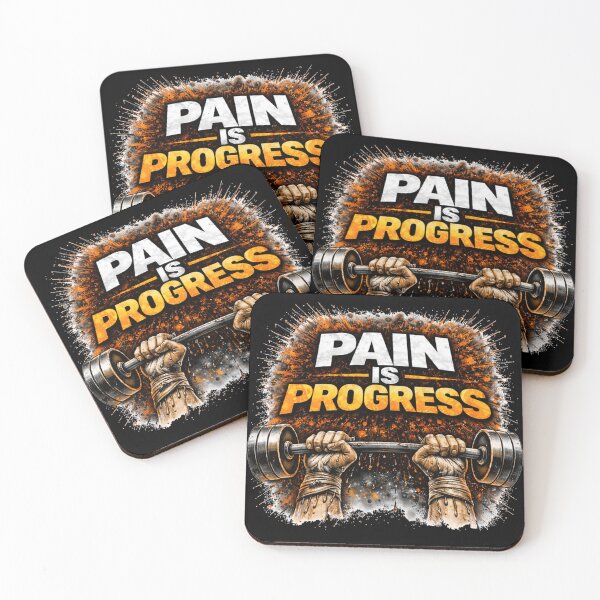 Item preview, Pain Is Progress Gym Motivation Discipline Training Design designed and sold by Wolf Garage.
