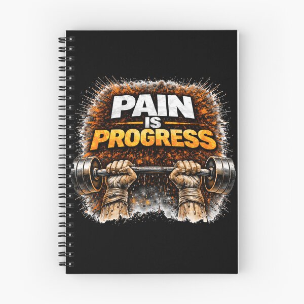 Item preview, Pain Is Progress Gym Motivation Discipline Training Design designed and sold by Wolf Garage.