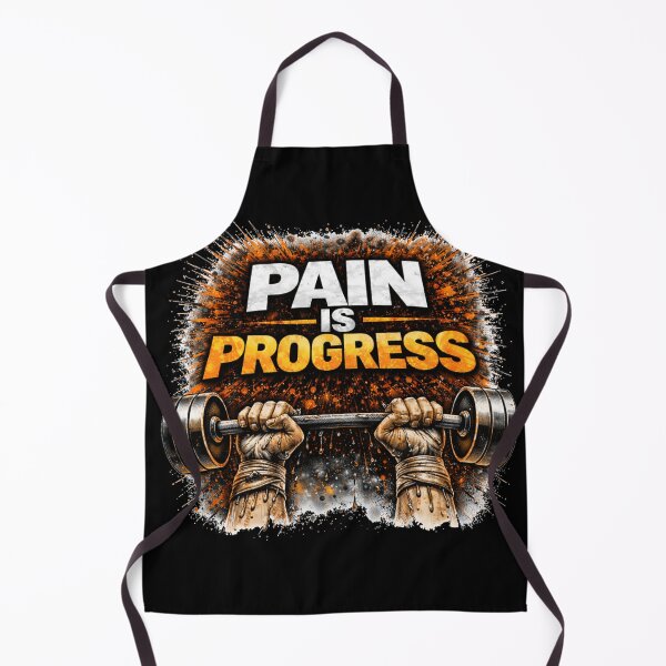 Item preview, Pain Is Progress Gym Motivation Discipline Training Design designed and sold by Wolf Garage.