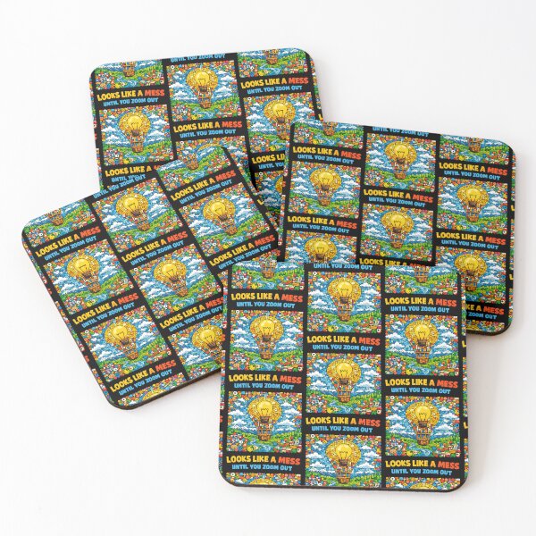Item preview, Looks Like A Mess Until You Zoom Out Mosaic Lightbulb Design designed and sold by TeeTimeTreasure.